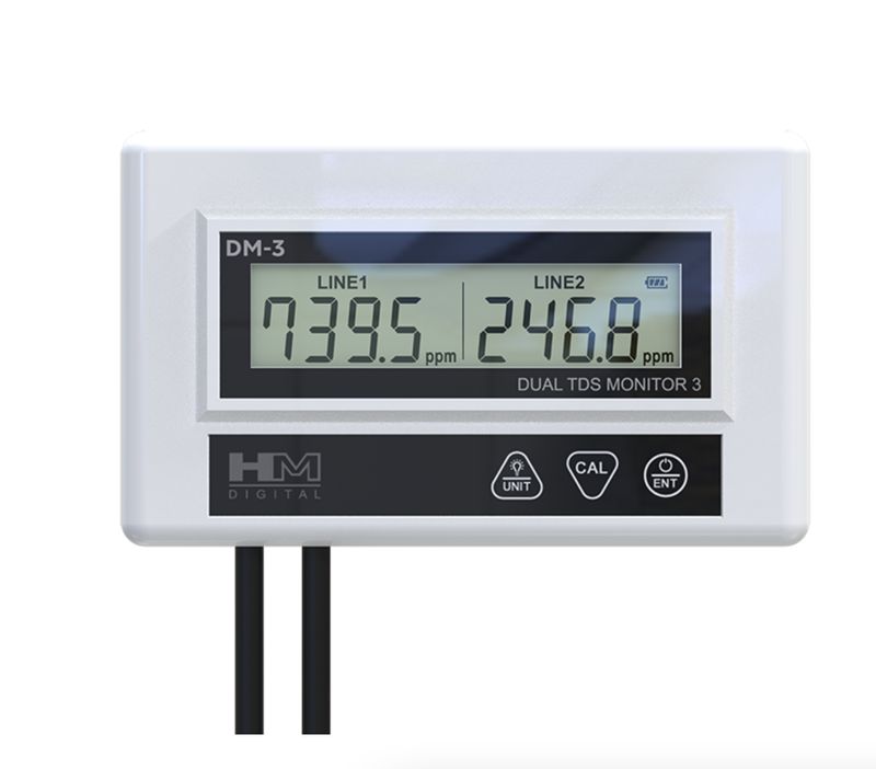 Commercial In-Line Dual TDS Monitor DM-3