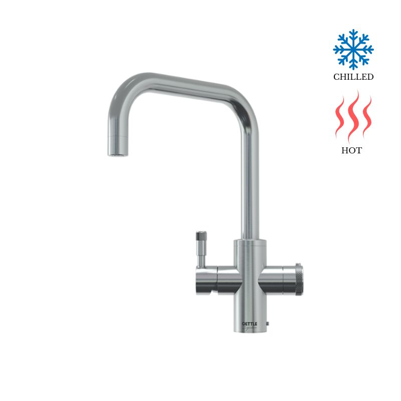 Qettle Chilled &amp; Boiling Water Tap Square Spout – Signature MODERN (4 IN 1)