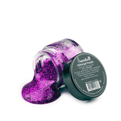 Purpurina en gel color Lila Oscuro 15 ml.
