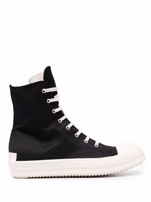RICK OWENS DRKSHADOW 
High-Top Canvas Ramones
