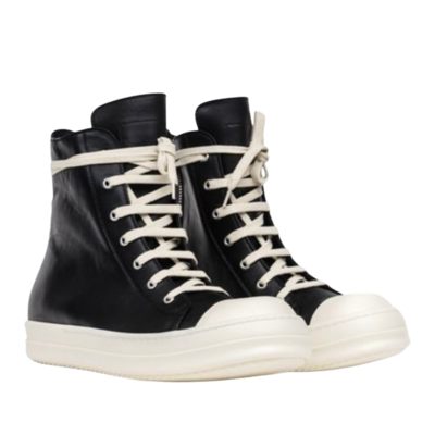 RICK OWENS Black Gethsemane Leather Ramones