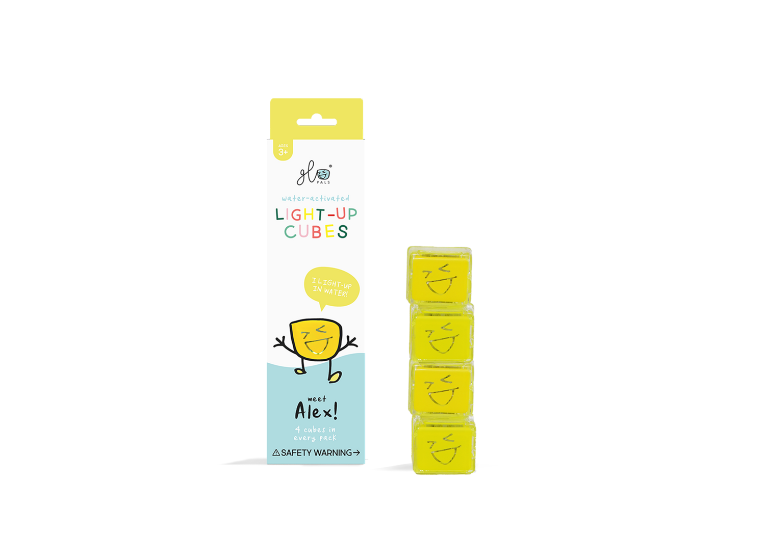 Alex - Yellow Light Up Cubes