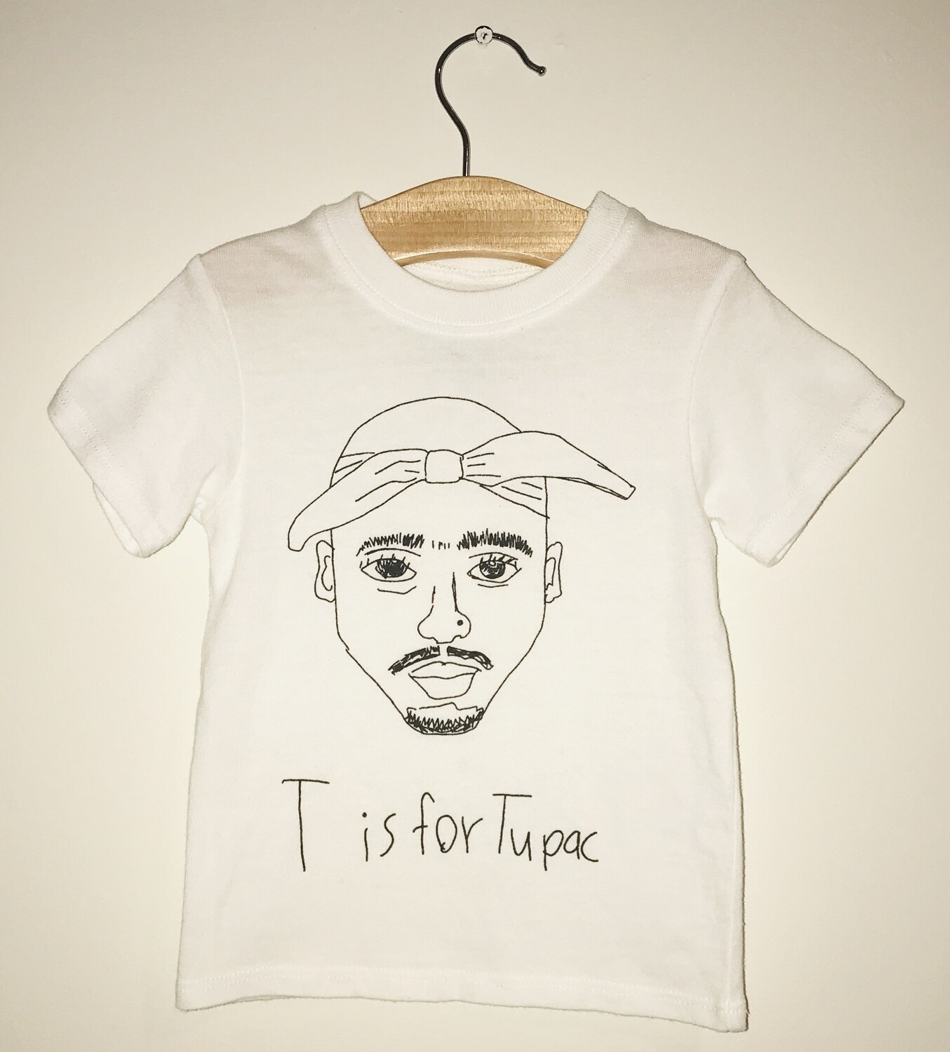 T is for Tupac Tee - White