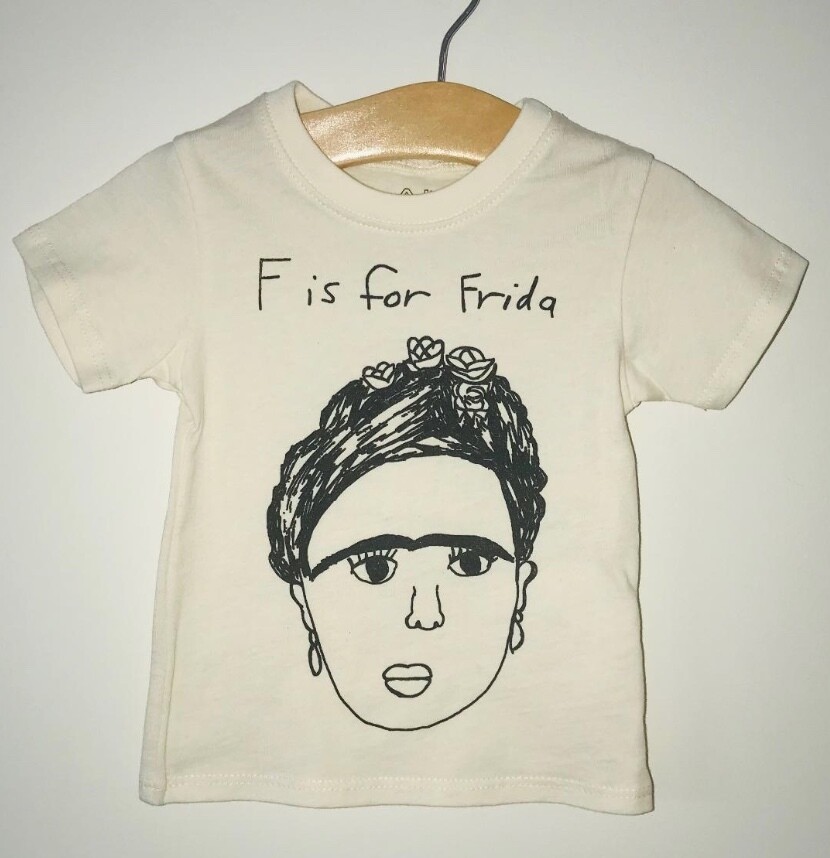 F is for Frida Tee - Natural