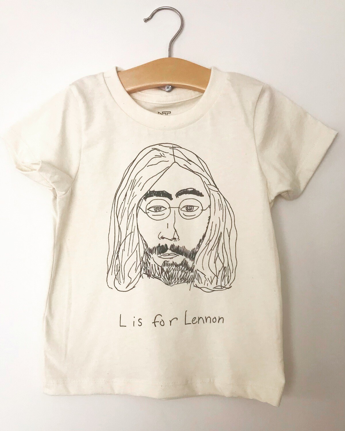 L is For Lennon Tee - Natural