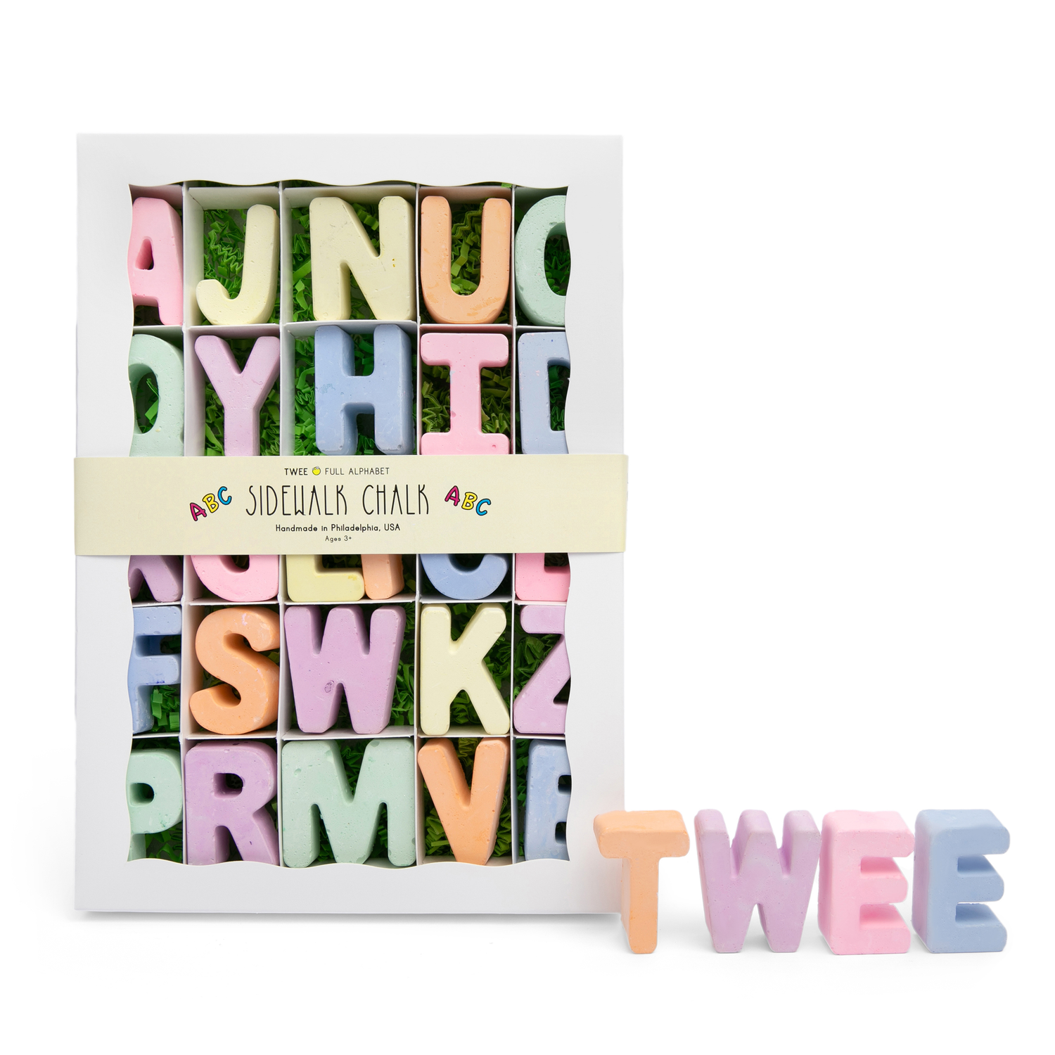 ALPHABET - HANDMADE SIDEWALK CHALK