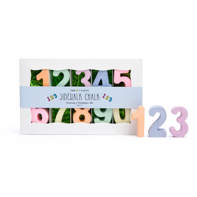 NUMBERS - HANDMADE SIDEWALK CHALK