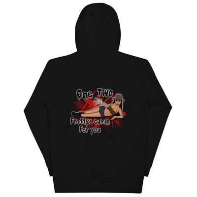 Freddy pin up hoodie, Color: Black, Size: S