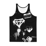 B&amp;W graffiti tank top 