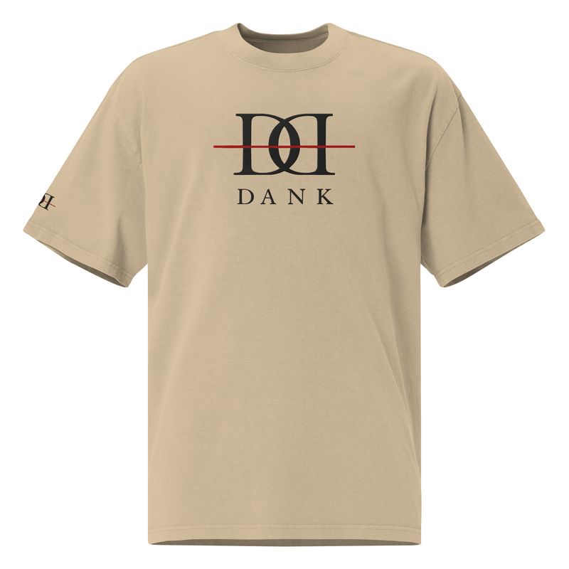 Oversized faded DD embroidered t-shirt