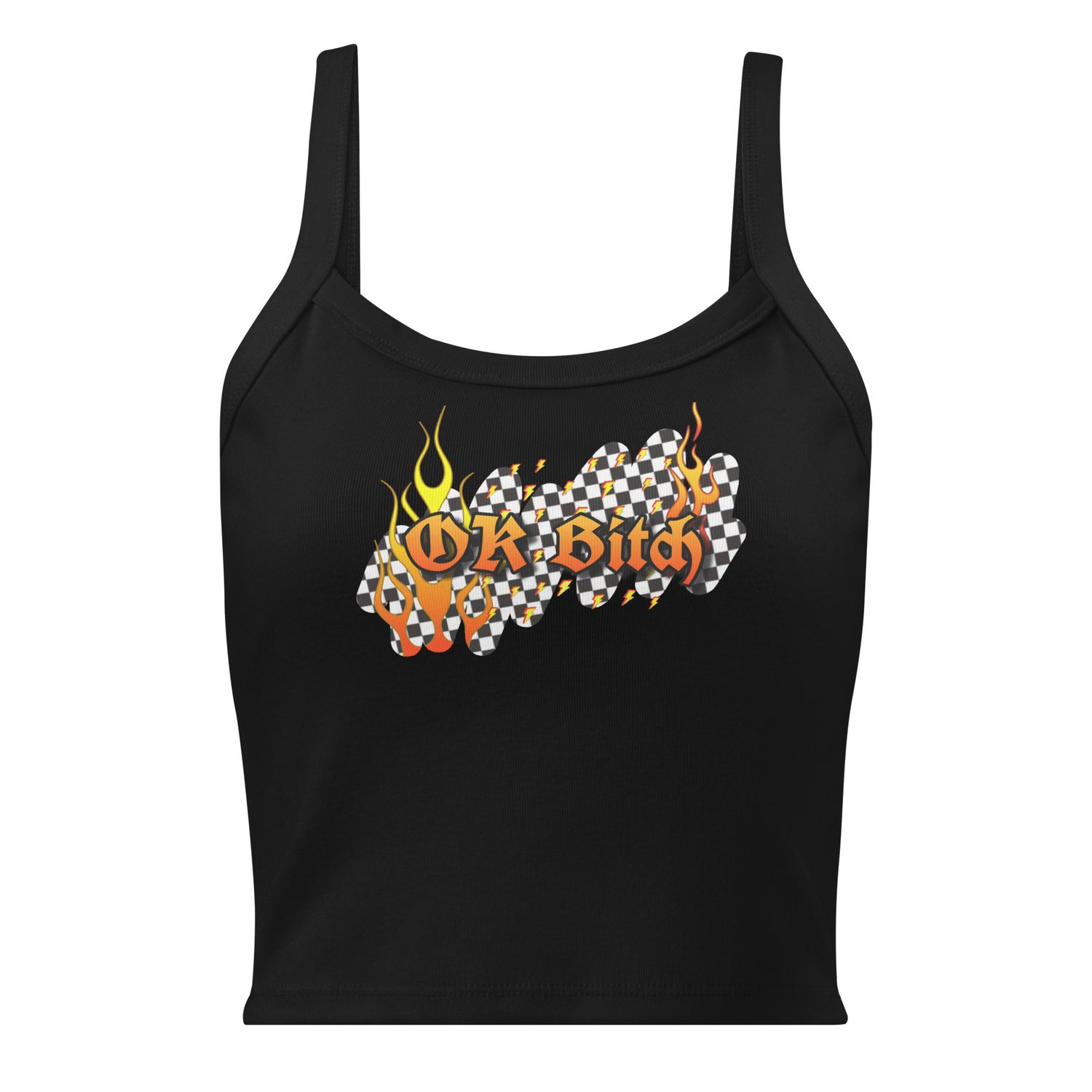 Ok B!tch Women’s micro-rib tank top