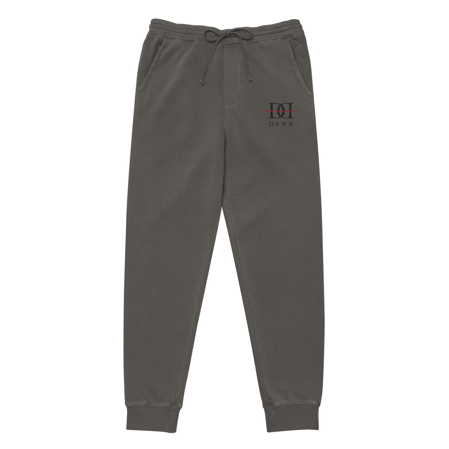 DD embroidered pigment-dyed sweatpants