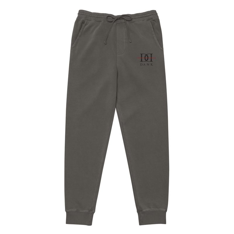 DD embroidered pigment-dyed sweatpants