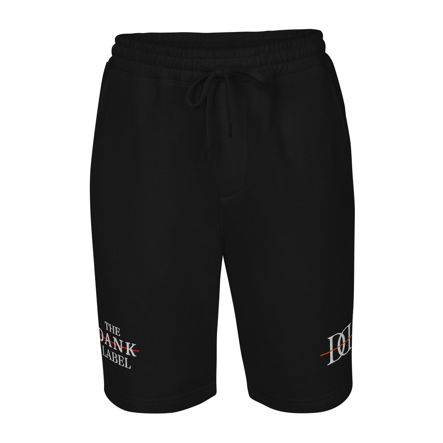 DD logo embroidered fleece shorts