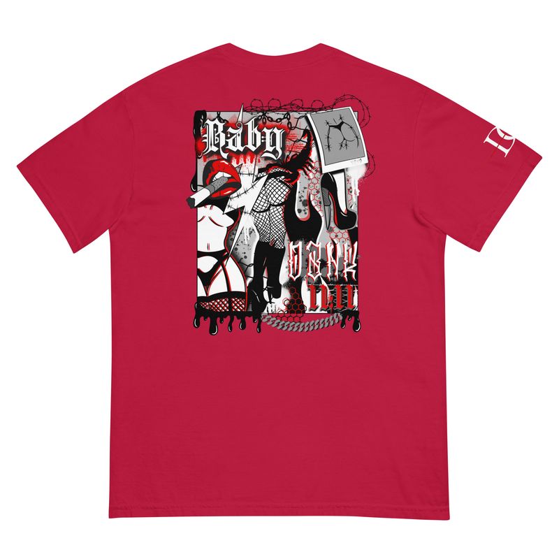 Graffiti garment-dyed heavyweight t-shirt