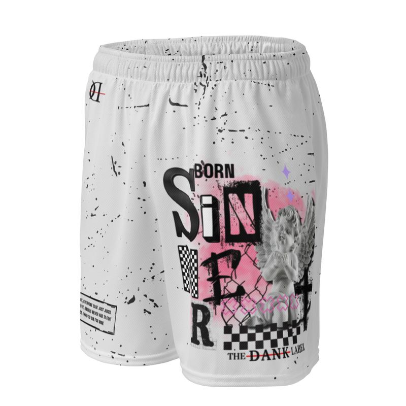 Born sinner mesh shorts