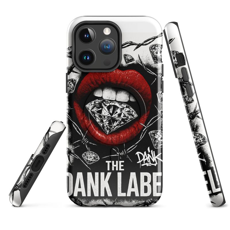 Grunge lips MagSafe® tough case for iPhone®