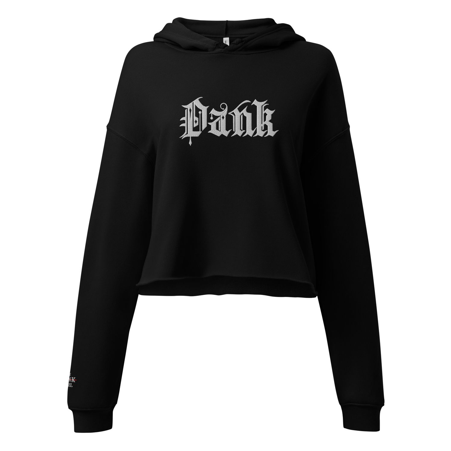 DANK embroidered Crop Hoodie