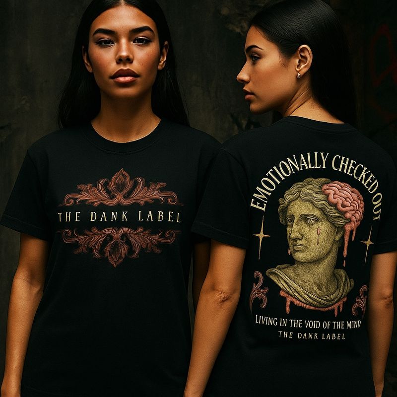 Emotionally checked out heavyweight t-shirt