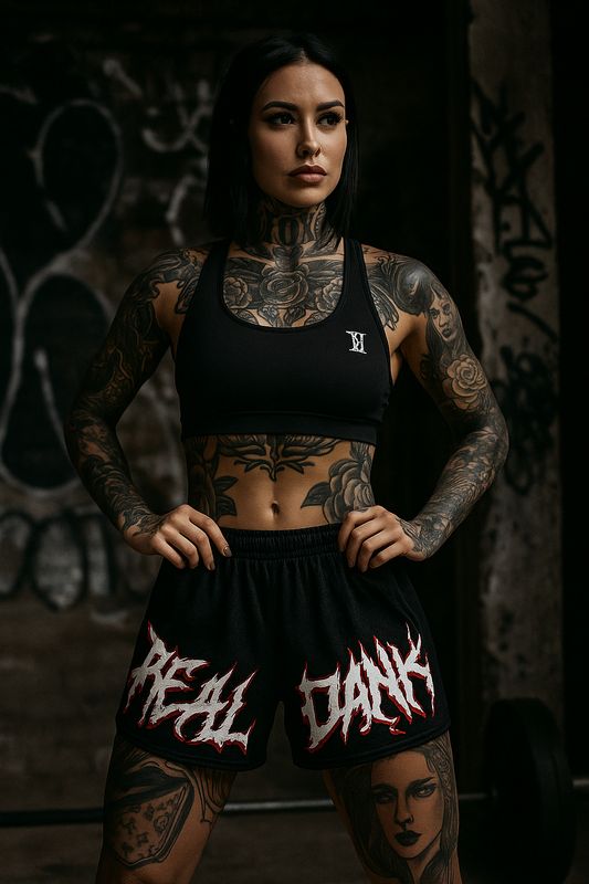 Elder emo real dank  mesh shorts