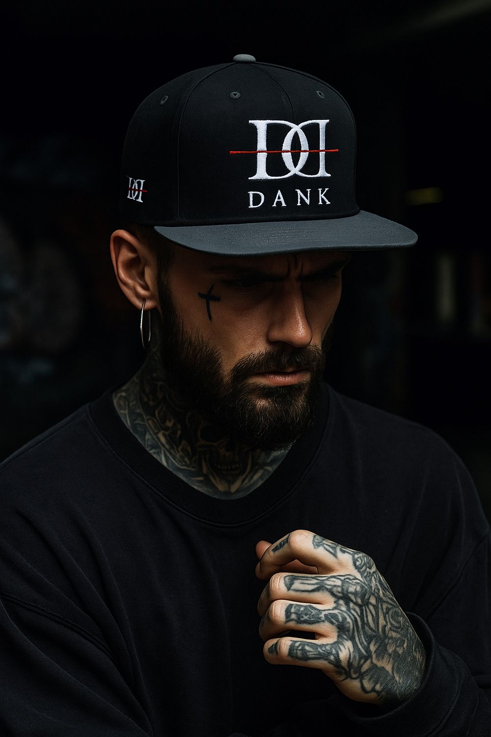 DD embroidered Snapback Hat