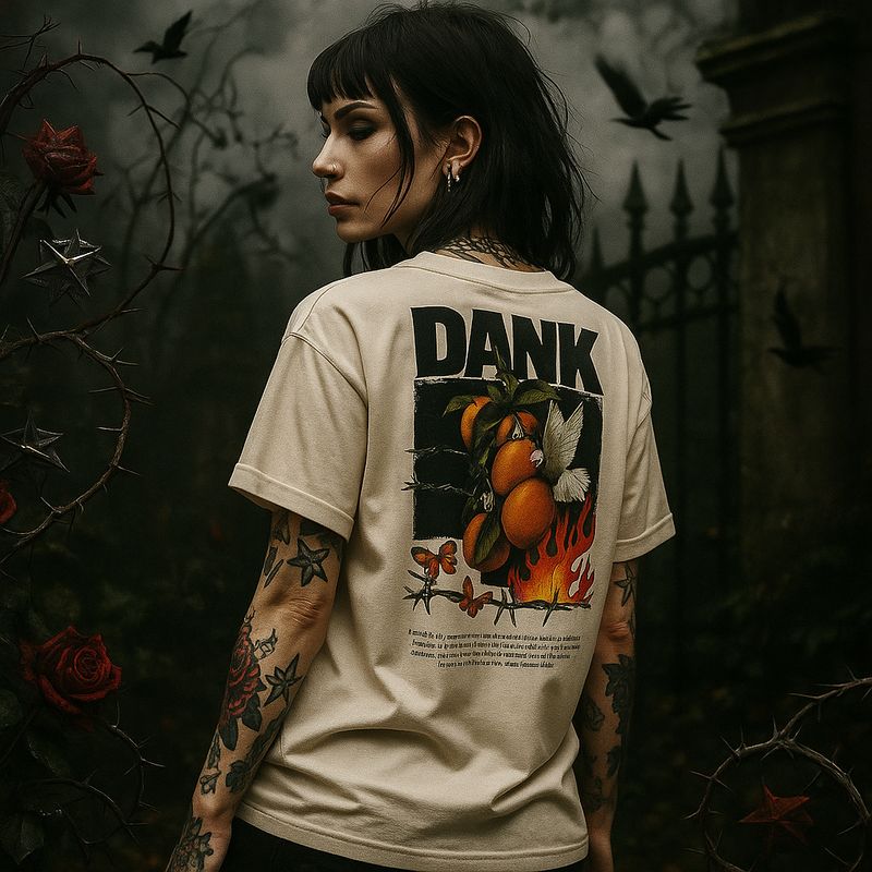 Garden of dreams organic mid-light t-shirt