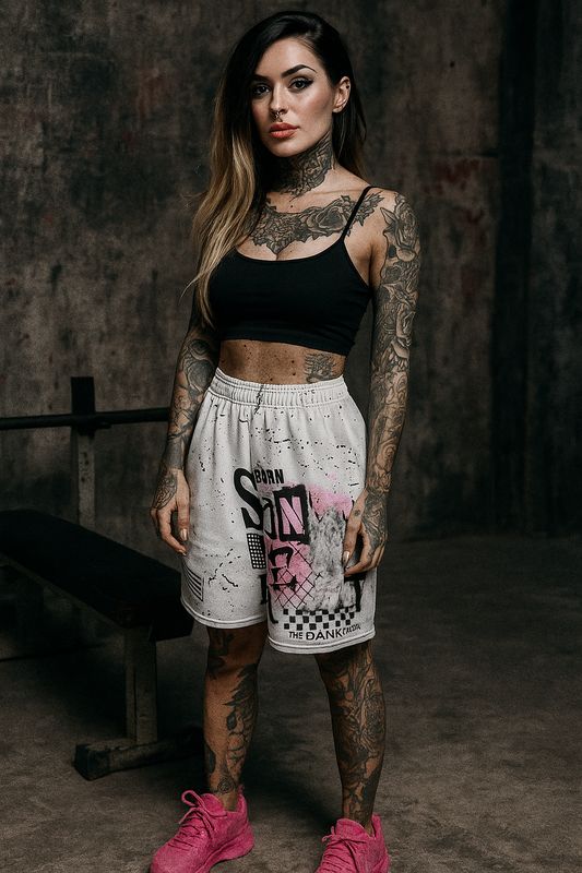 Born sinner mesh shorts