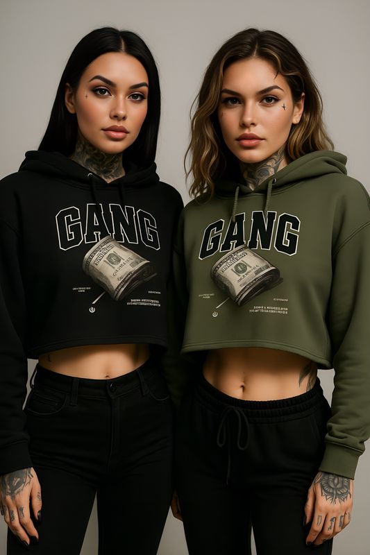 Loyalty Whispers Crop Hoodie