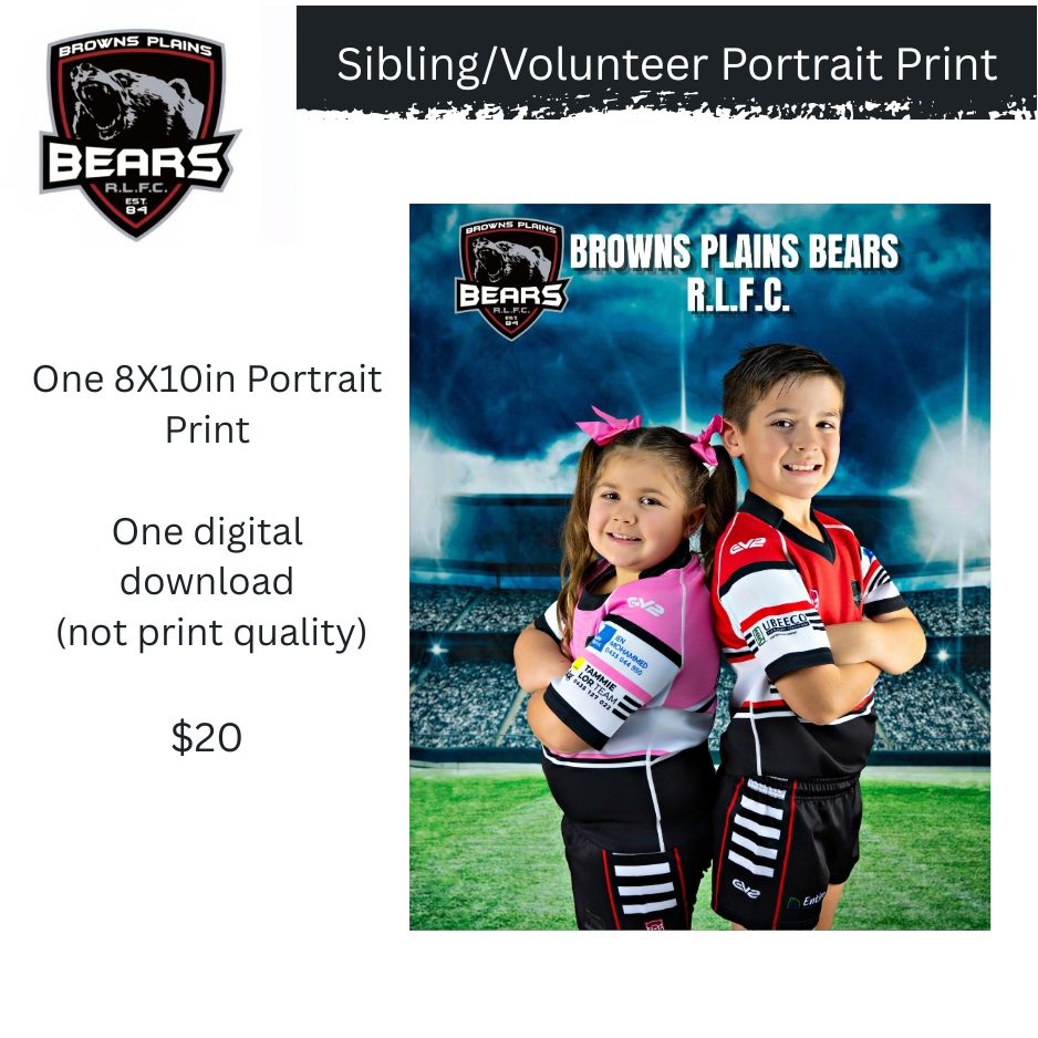 Sibling/Volunteer Portrait Print