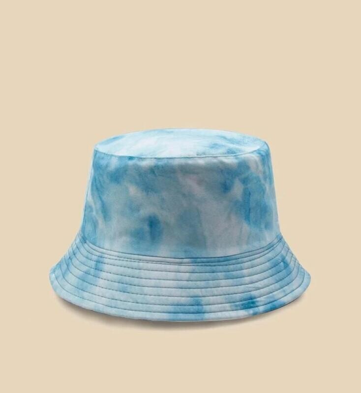 Blue Tie Dye Bucket Hat