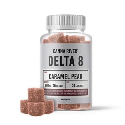 Canna River Delta 8 Gummies 500Mg – Caramel Pear Canna River Delta 8 Gummies 500Mg – Caramel Pear