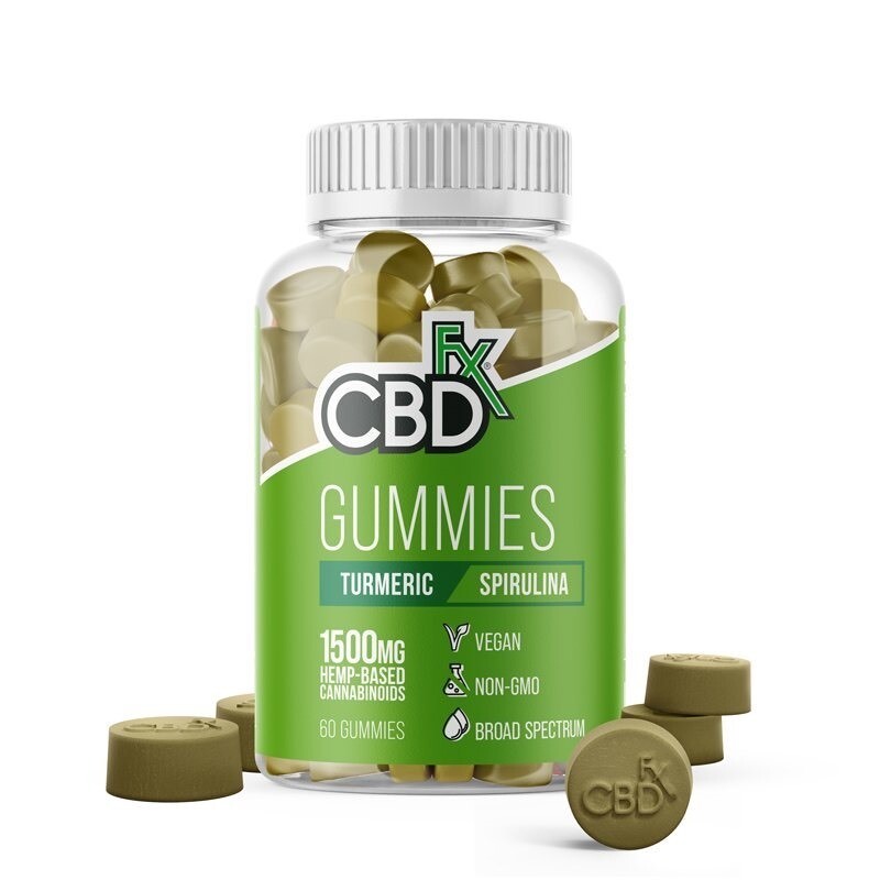 CBDfx - Gummy - Turmeric  Spirulina - 1500mg