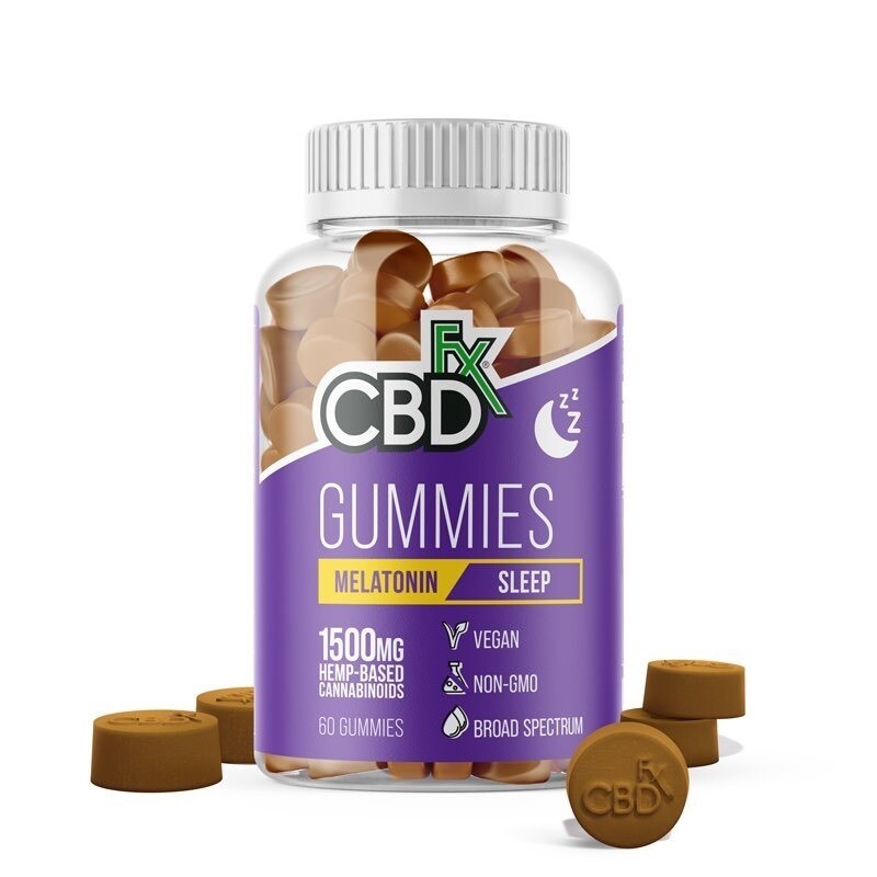 CBDfx - Gummy - CBD and Melatonin - Sleep - 1,500mg - 60pcs CBDfx - Gummy - CBD and Melatonin - Sleep - 1,500mg - 60pcs
