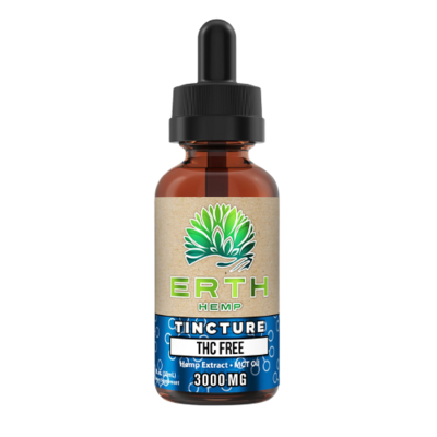 Erth Hemp - Tincture - THC Free - 3000mg Erth Hemp - Tincture - THC Free - 3000mg