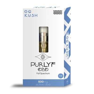 Purlyf CBD - Full Spectrum - Carts - OG KUSH - 500mg - 1ml Purlyf CBD - Full Spectrum - Carts - OG KUSH - 500mg - 1ml