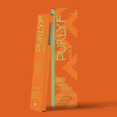 Purlyf - D8 Vape - Pineapple Mango Express - 2,000mg - HYBRID Purlyf - D8 Vape - Pineapple Mango Express - 2,000mg - HYBRID