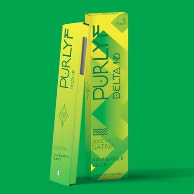 Purlyf - D10 - Disposable - Pineapple Jack - SATIVA - 2000mg Purlyf - D10 - Disposable - Pineapple Jack - SATIVA - 2000mg