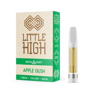 Little High - Delta-8 - Cartridge - 1000Mg - Sativa - Apple Gush - 2 pcs