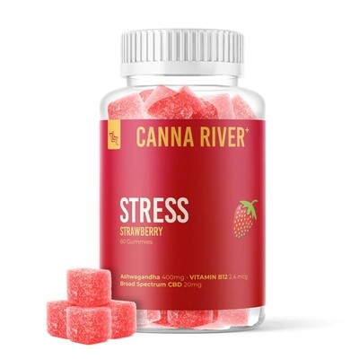 CANNA RIVER – STRESS – Strawberry ( 1200mg / 60pcs )