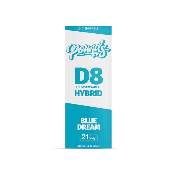POUNDS - BLUE DREAM 2000mg – D8 - HYBRID – 2G DISPOSABLE PEN