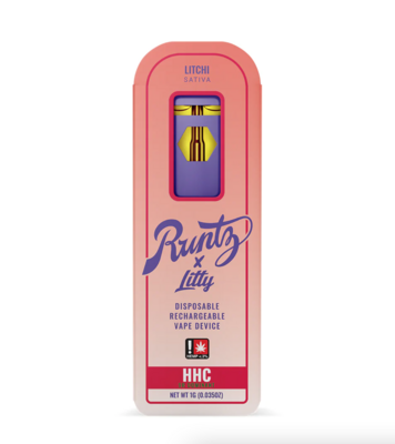 Runtz - HHC - 9R - Litchi - SATIVA - 1G - Disposable
