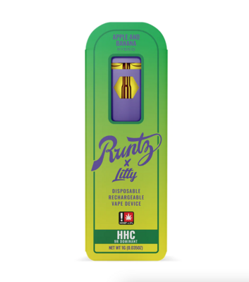Runtz - HHC - 9R - Apple & Banana - HYBRID - 1G - Disposable Runtz - HHC - 9R - Apple & Banana - HYBRID - 1G - Disposable