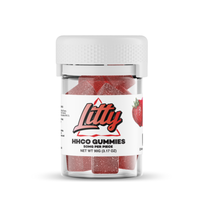 Litty - HHC-O - Gummies - Sour Strawberry - 50mg x 20 pcs - BUY 1 GET 1 FREE