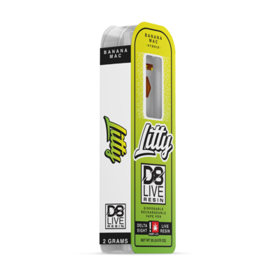Litty - D8 Live Resin - HYBRID - Banana Mac - 2000mg