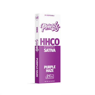 HHCO – SATIVA – PURPLE HAZE – 2G -Disposable – POUNDS