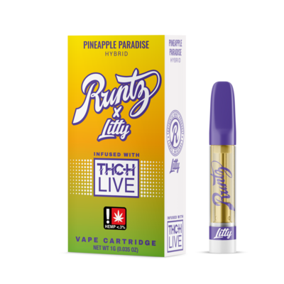Runtz - THC-H Live - 1G - Pineapple Paradise - Hybrid - Cartridge