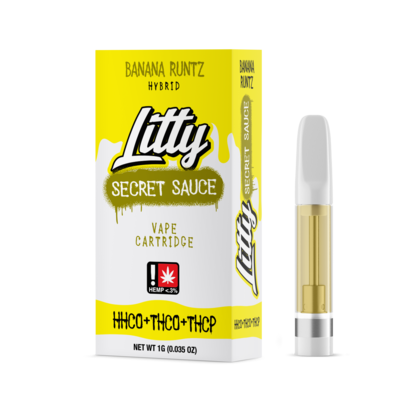 Litty - THCP - Secret Sauce - 1G - Banana Runtz - Hybrid - Cartridge