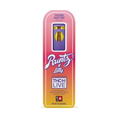 Runtz - THC-H Live - 1G - Passion Fruit Pop - Sativa - Disposable