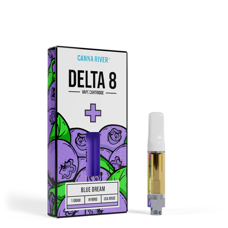 Canna River – D8 Cartridge – (1G x 2 pcs) – Blue Dream – HYBRID Canna River – D8 Cartridge – (1G x 2 pcs) – Blue Dream – HYBRID