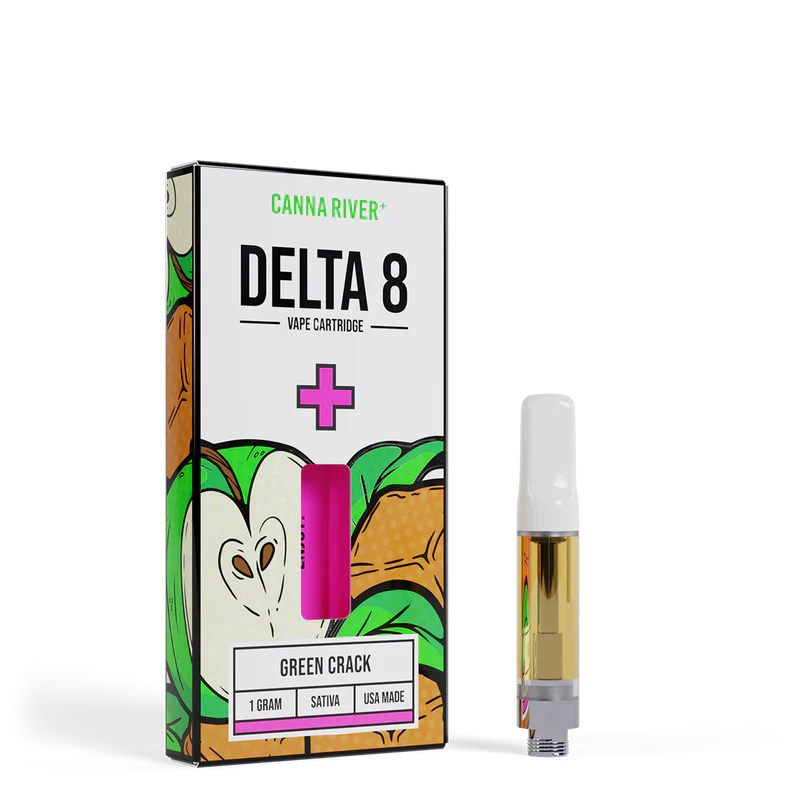 Canna River – D8 Cartridge – (1G x 2 pcs) – Green Crack – SATIVA Canna River – D8 Cartridge – (1G x 2 pcs) – Green Crack – SATIVA